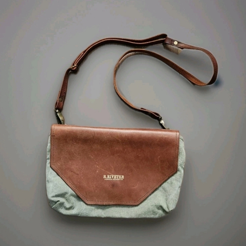 Brown and Gray Women's Bag